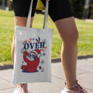 Is It Over Yet Anti Christmas Sloth Tote Bag