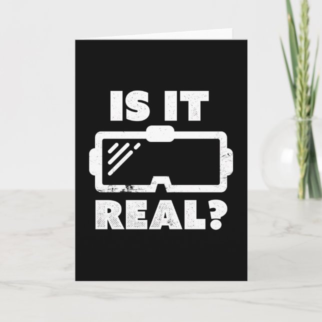 Is it real Virtual Reality VR Gamer Gift Card (Front)