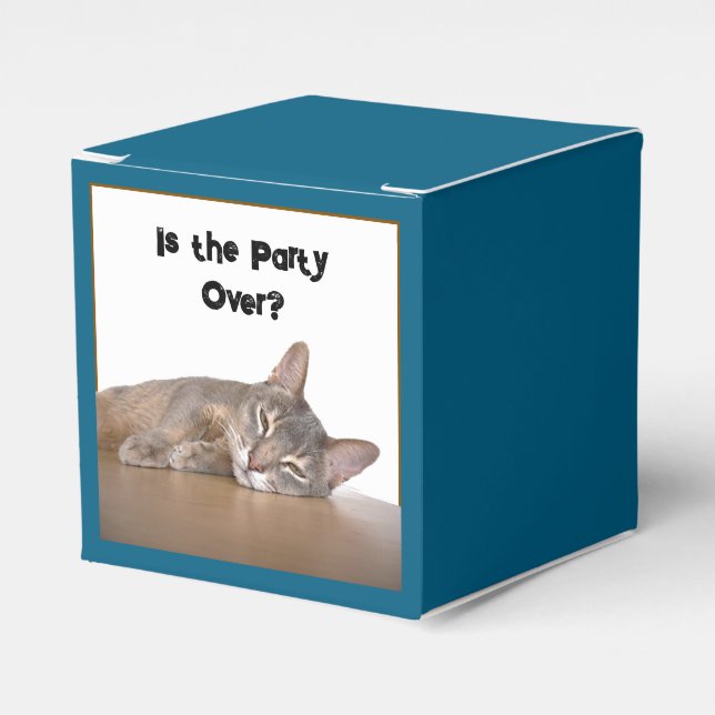 Is It Really Monday? Funny Abyssinian Cat Meme Favour Box (Front Side)