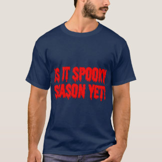 Is It Spooky Season Yet V2 Red Oversized T-Shirt