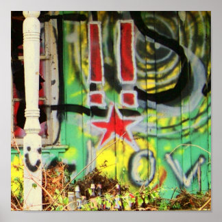 is it too much grafitti? poster