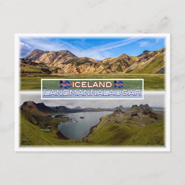 IS Landmannalaugar - Panorama Postcard (Front)