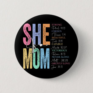 Is Mum Religious Believe Verses Christian Mothers 6 Cm Round Badge