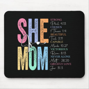 Is Mum Religious Believe Verses Christian Mothers Mouse Pad