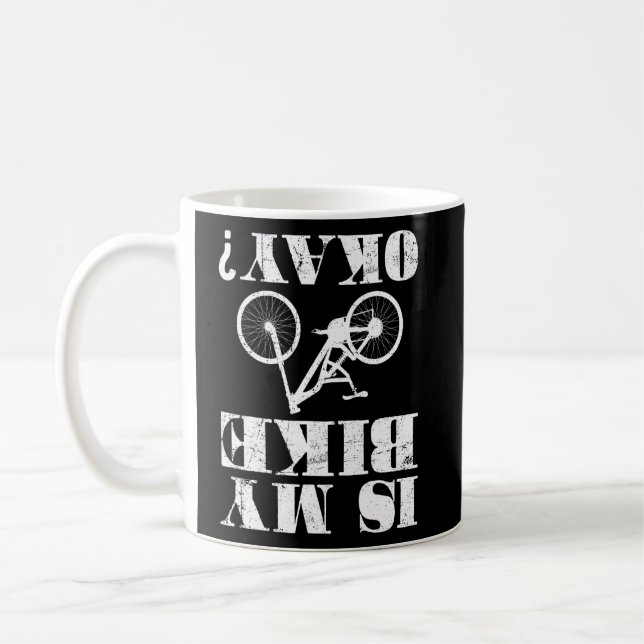 Is My Bike Ok Accident Ride Mountain Biking  Coffee Mug (Left)