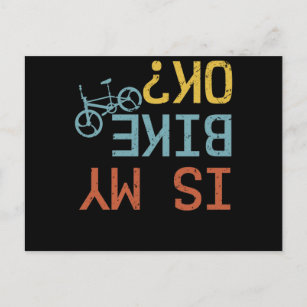 Is My Bike Ok BMX Bike Outdoor Passion Wheel Postcard