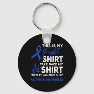 Is My Fight Alopecia Awareness Aa Ribbon Warrior Key Ring