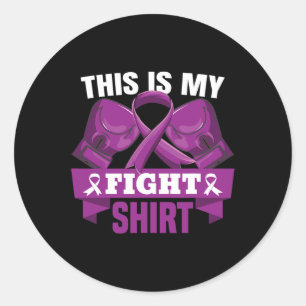 Is My Fight Fibromyalgia Fighter Support Strong Classic Round Sticker
