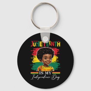 Is My Independence Day 1865 Afro American Boys Key Ring