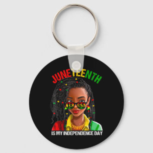 Is My Independence Day African Black Womens  Key Ring