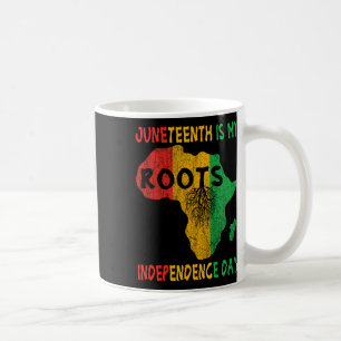 Is My Independence Day African Roots Freedom Men Coffee Mug