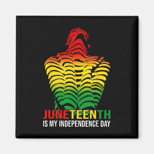 Is My Independence Day Afro American African 1865 Magnet