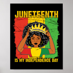 Is My Independence Day Afro Melanin Black Women  Poster