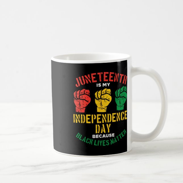 Is My Independence Day Because Black Lives Problem Coffee Mug (Right)
