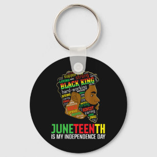 Is My Independence Day Black King Father's Day 1 Key Ring