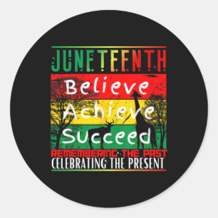 Is My Independence Day Black Pride Melanin Classic Round Sticker