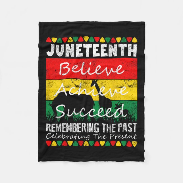 Is My Independence Day Black Pride Melanin  Fleece Blanket (Front)