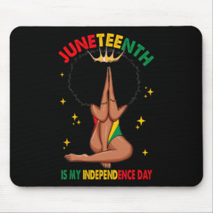 Is My Independence Day Black Queen African Women Mouse Pad