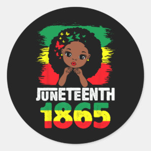 Is My Independence Day Black Women Black Pride Classic Round Sticker