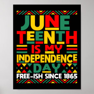 Is My Independence Day Freedom African Men Women Poster