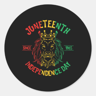 Is My Independence Day Lion Free-ish Since 1865 Classic Round Sticker