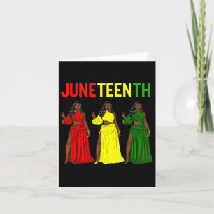 Is My Independence Day Melanin Afro Black Women Card