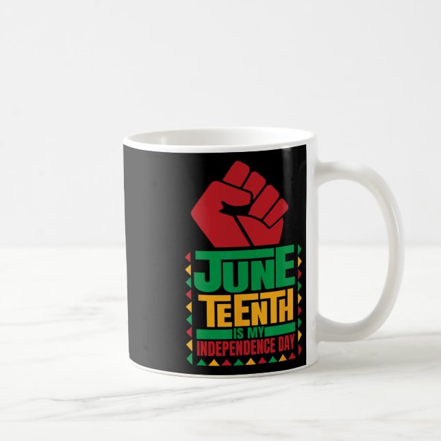 Is My Independence Day Novelty Juneteenth 1  Coffee Mug (Right)