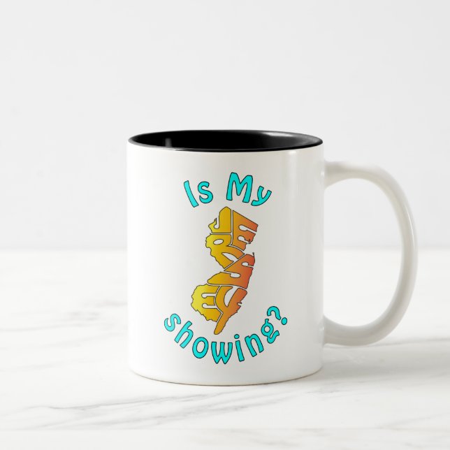 Is My Jersey Showing? Two-Tone Coffee Mug (Right)