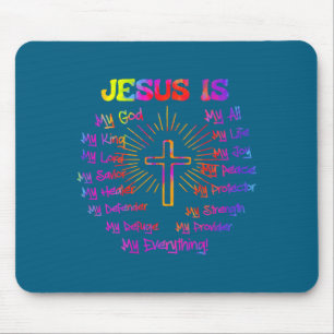 Is My Jesus God King Lord Savior Mouse Pad