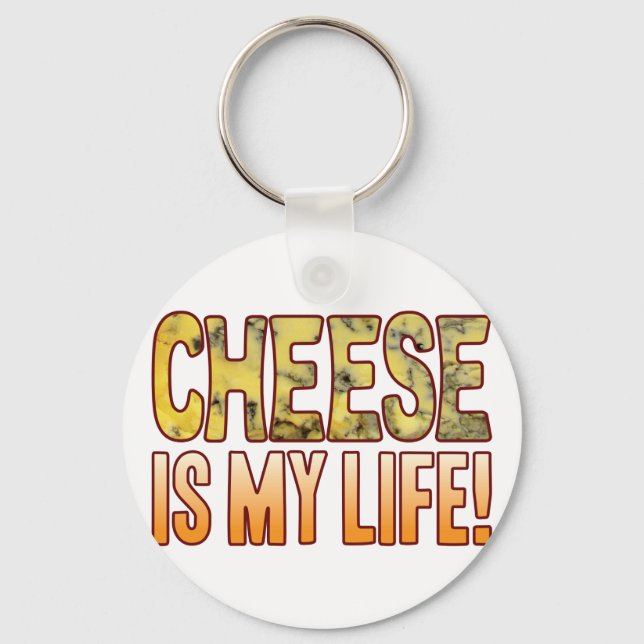 Is My Life Blue Cheese Key Ring (Front)