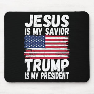 Is My Saviour Trump Is My President Republican Gif Mouse Pad