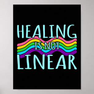 Is Not Linear Mental Health Awareness Graphic Poster