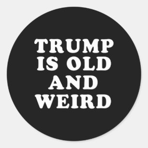 Is Old And Weird Kamala Harris 2024 Election Classic Round Sticker