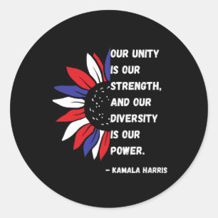 Is Our Power Kamala Harris Quote Inauguration 2021 Classic Round Sticker