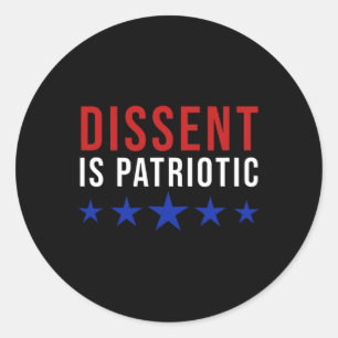 Is Patriotic - Feminist Activist Protest Classic Round Sticker