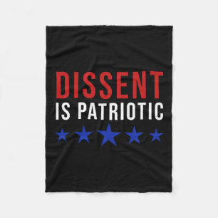 Is Patriotic - Feminist Activist Protest Fleece Blanket