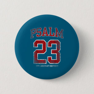 Is Psalm 23 Jersey Lord Shepherd 6 Cm Round Badge