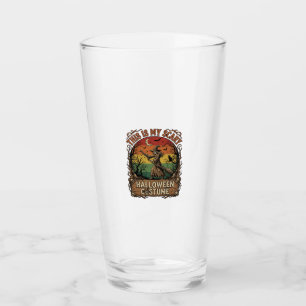 Is Scary Halloween Costume Witch Broom Cat Glass