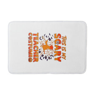 Is Scary Teacher Costume Halloween Witch Spider We Bath Mat