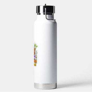 Is Scary Teacher Costume Haloween Pumpkin Witch Ha Water Bottle