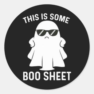 Is Some Boo Ghost Halloween Costume Men Women Classic Round Sticker