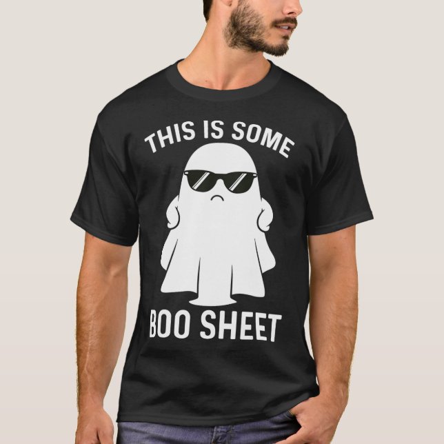 Is Some Boo Ghost Halloween Costume Men Women  T-Shirt (Front)