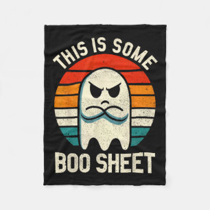 Is Some Boo Sheet Retro Halloween Ghost For Men Wo Fleece Blanket