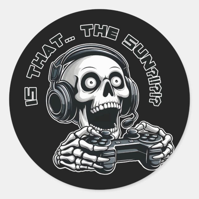 Is that the sun?!?! classic round sticker (Front)