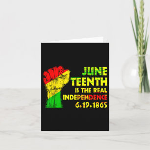 Is The Real Independence Day 1865 Freedom Pride 1 Card