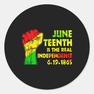 Is The Real Independence Day 1865 Freedom Pride 1  Classic Round Sticker