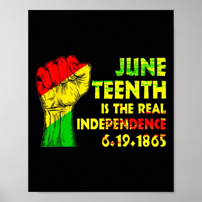 Is The Real Independence Day 1865 Freedom Pride 1  Poster (Front)
