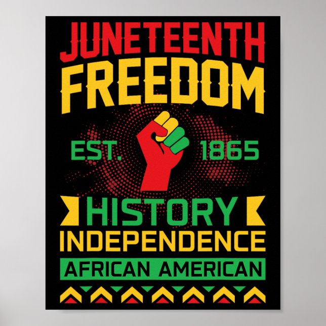 Is The Real Independence Day Freedom 1865 Pride  Poster (Front)