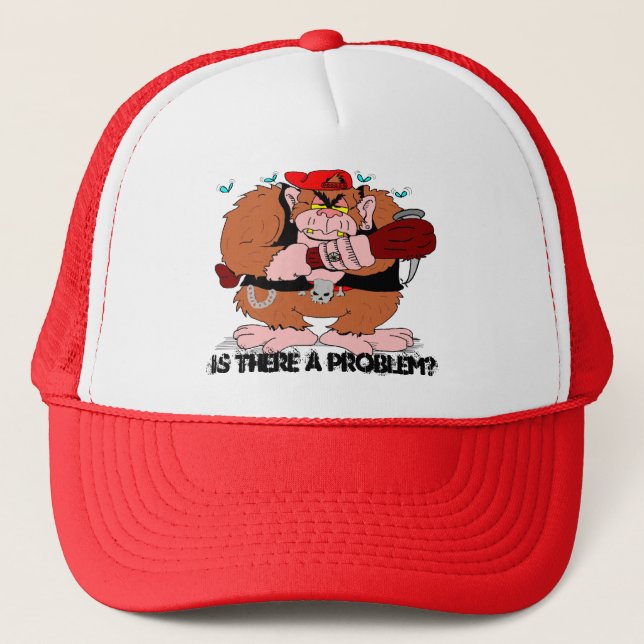 Is there a problem? trucker hat (Front)
