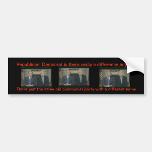 Is there really a difference anymore? bumper sticker